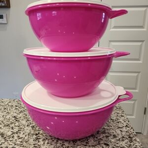 Pink Mixing Bowl Set
